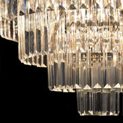 24 Lights Empress Crystal Chandelier Lighting Modern Contemporary Chandeliers Pendant Ceiling Lamp Lights Fixture 7-Tier for Dining Room Living Room Hotel Showroom W39.4