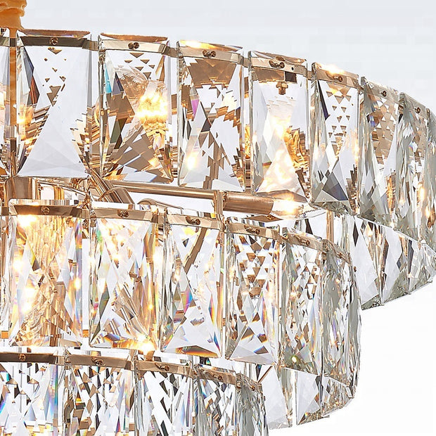 Star Island's LED Crystal Chandelier - Modern Miami Lighting And Decor
