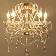 Contemporary Style Elegant Chandelier Clear Crystals