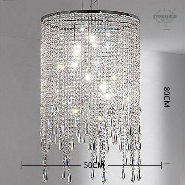 Modern South Beach Crystal LED Chandelier - Modern Miami Lighting And Decor