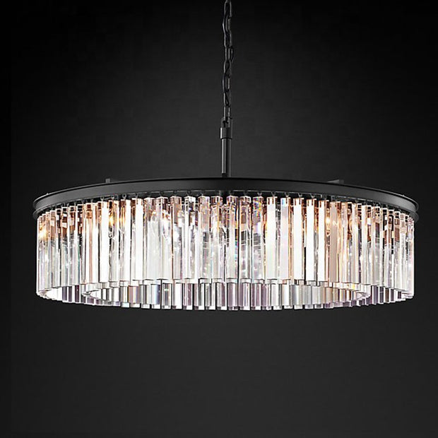 Show Room Style Crystal Chandelier - Modern Miami Lighting And Decor