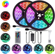 LED Light Strip with 44 Key Remote (Waterproof 5050 LED Color Changing DIY Flexible RGB)